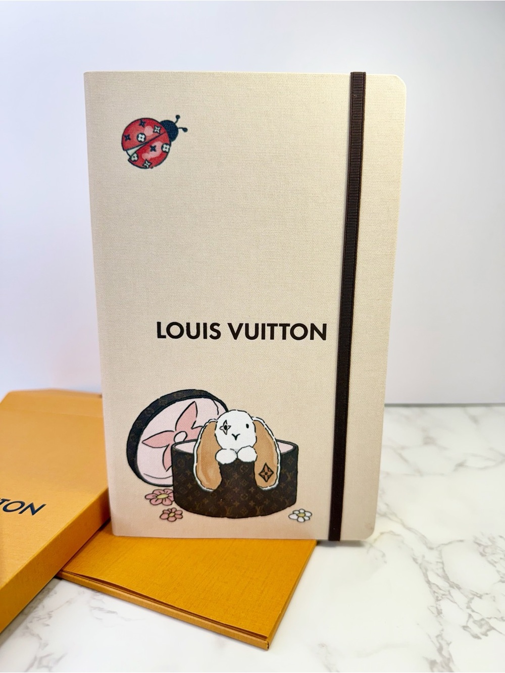 Louis Vuitton Beige Bunny Luggage Medium Jane Notebook